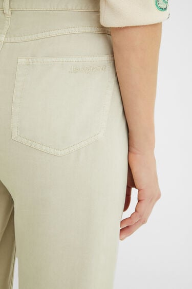 Cropped culotte-broek van 100% Lyocell | Desigual