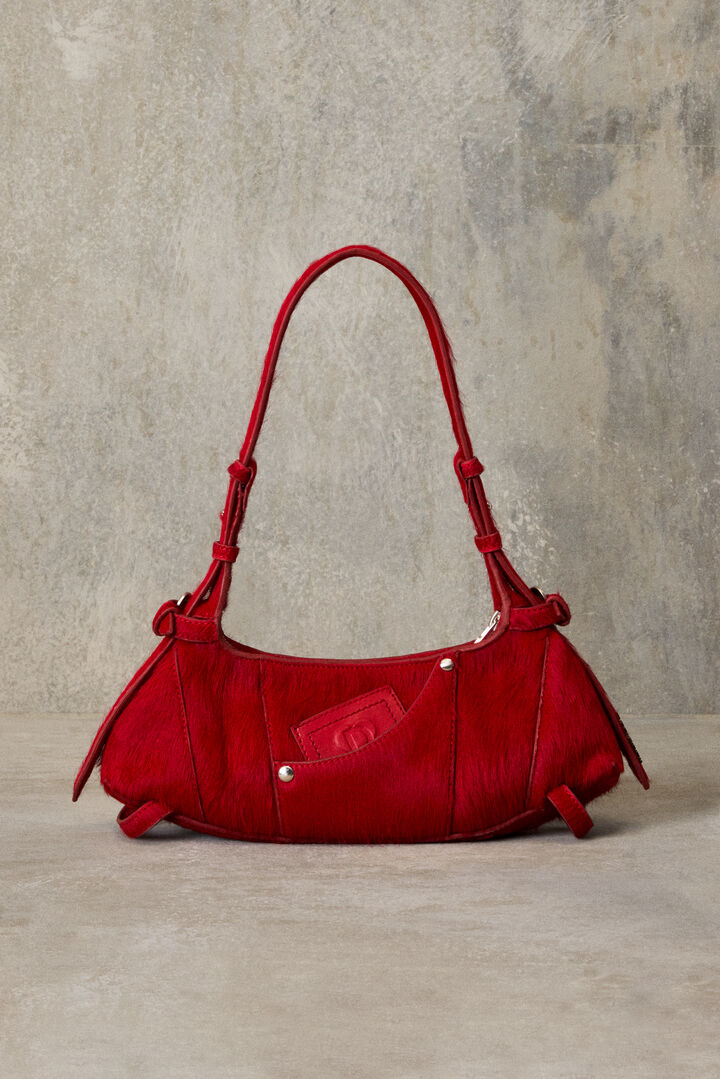 Medium leather bag zippers studio | Desigual