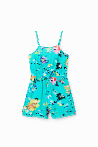 Short strappy playsuit | Desigual