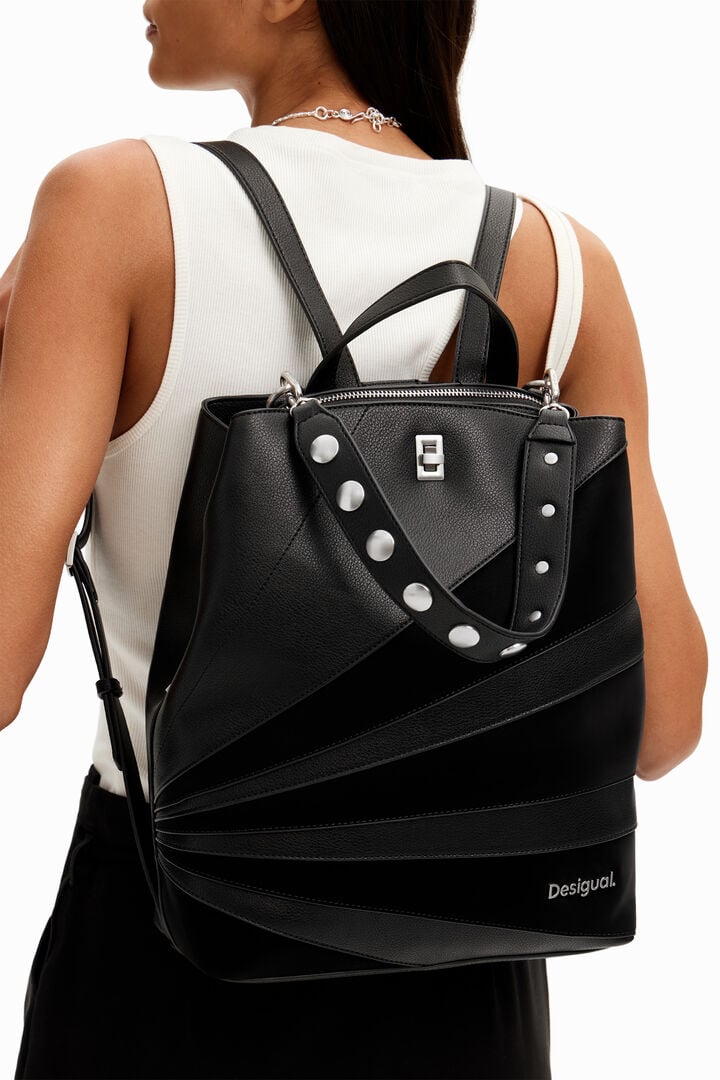 M multi-position patchwork backpack | Desigual