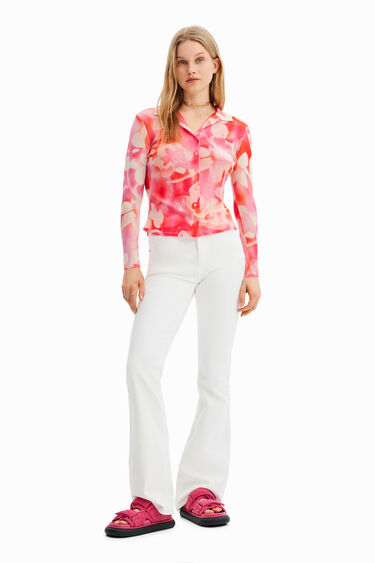 Floral tulle shirt | Desigual