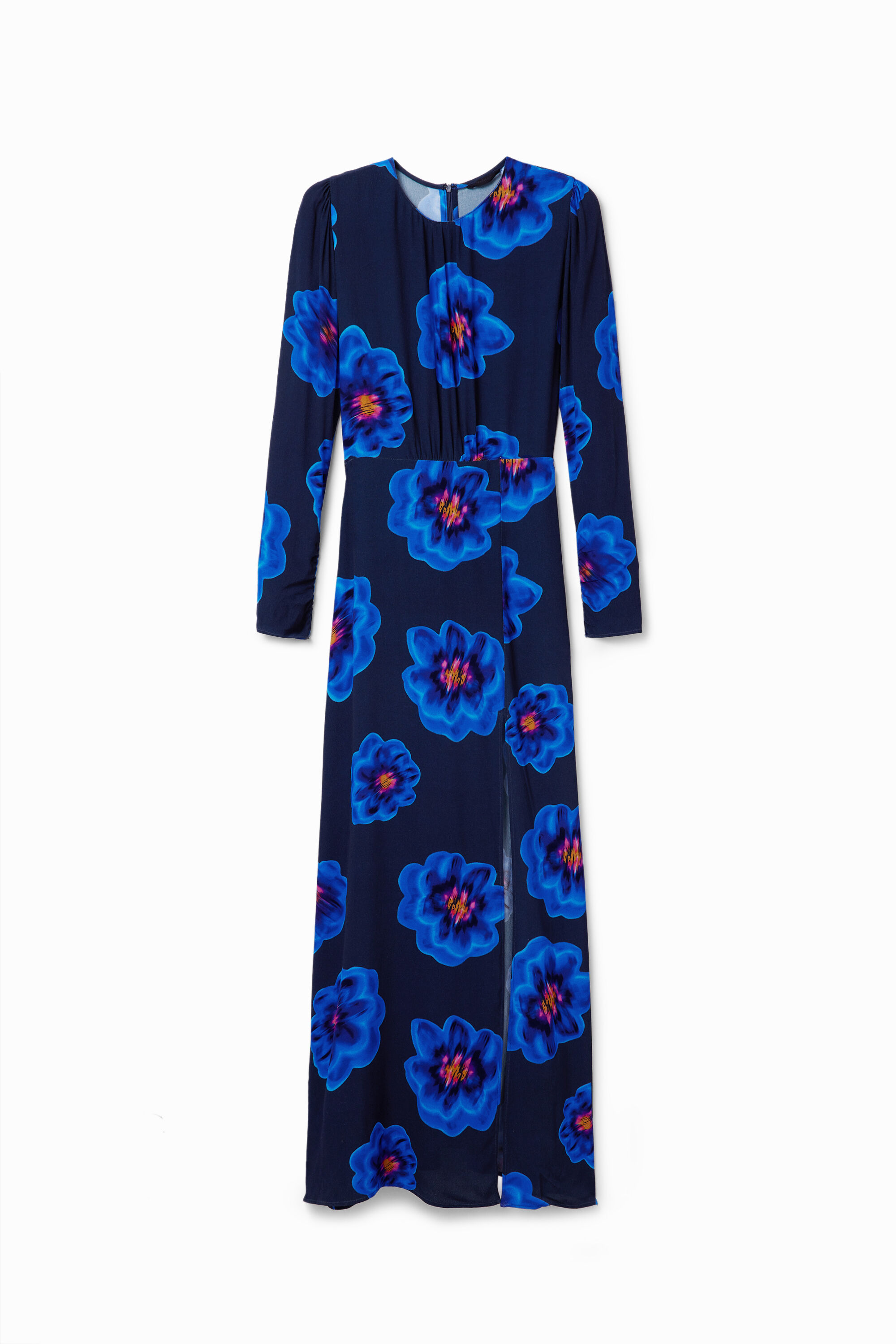 Desigual Long floral slit dress