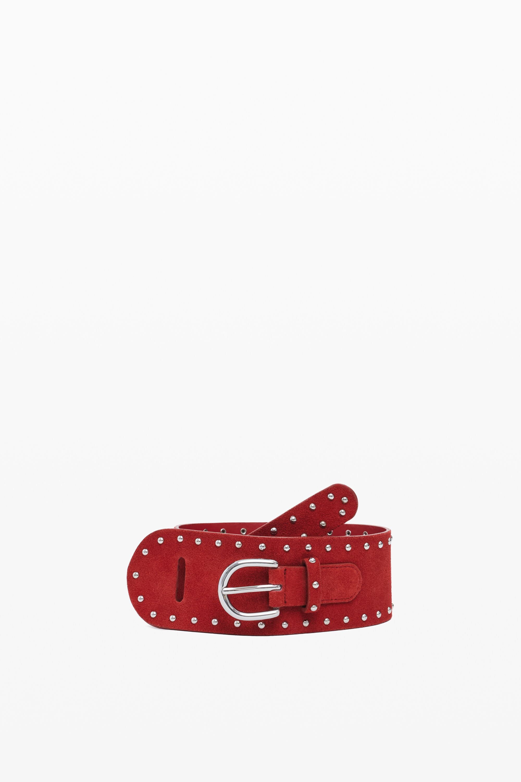 DESIGUAL スタッズ付きレザーファジンベルト