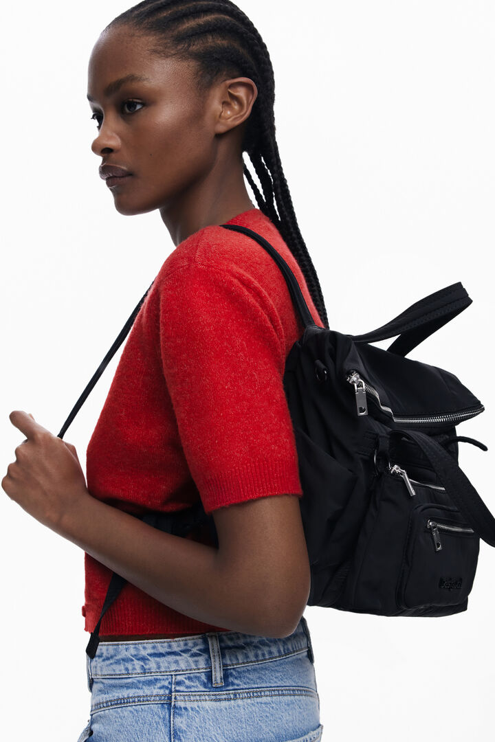 Multi-pocket nylon handbag | Desigual