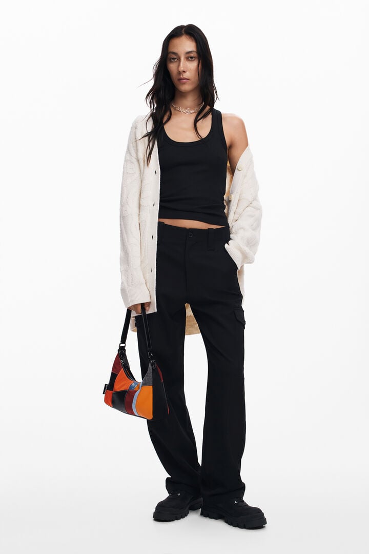 Oversized knit cardigan | Desigual