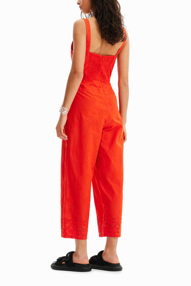 Flocked long jumpsuit | Desigual