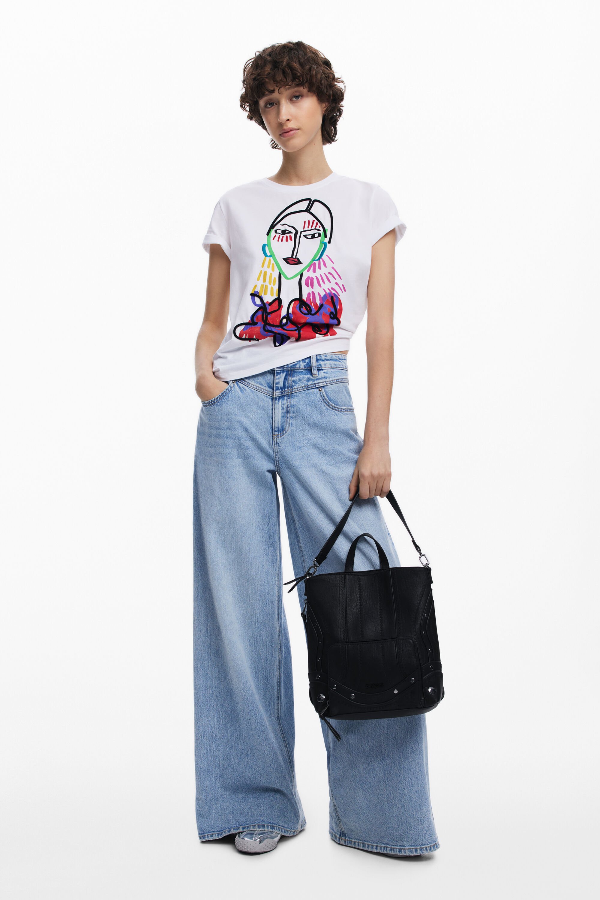 DESIGUAL MEDIUM EMBROIDERED BACKPACK