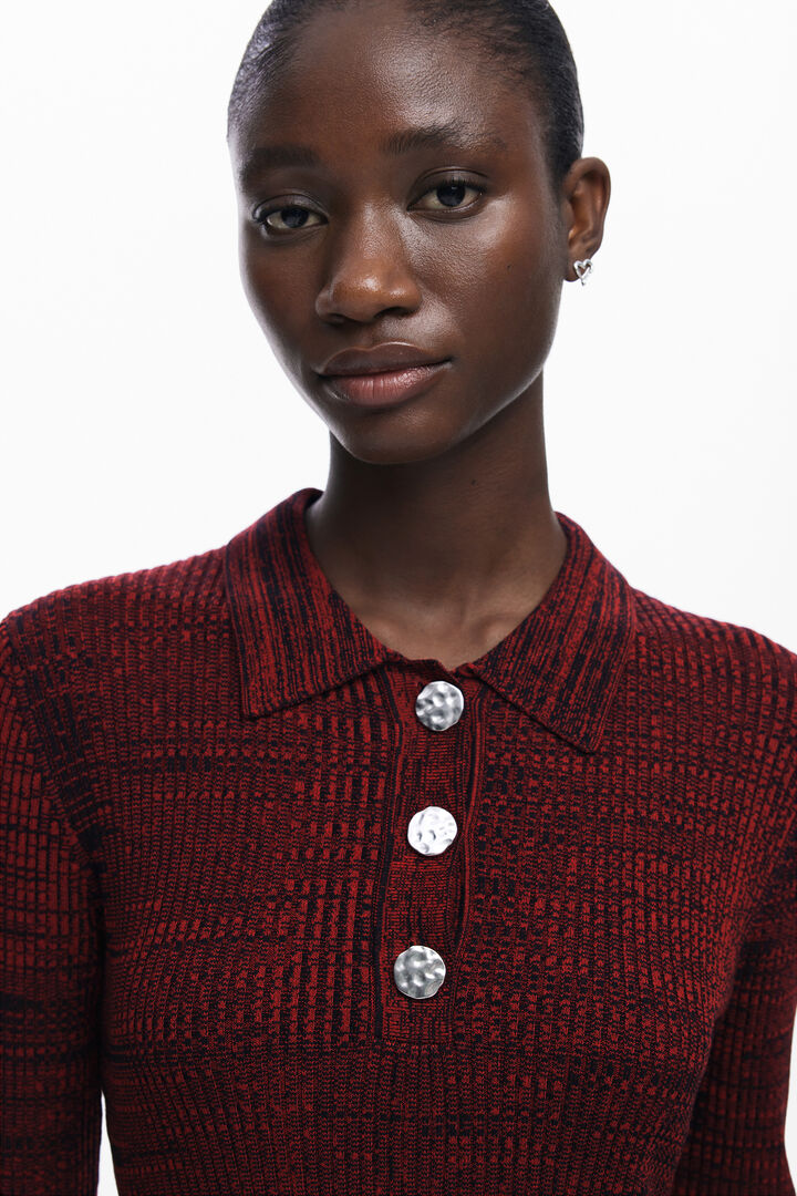 Polo neck short dress | Desigual