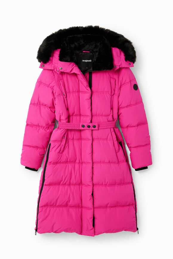 Padded belted coat