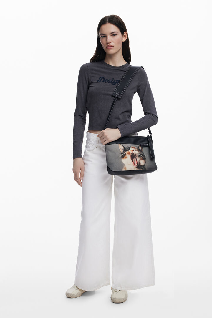 Large cat shopper bag | Desigual