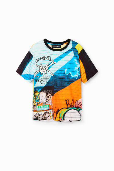 Fotografikus graffiti póló | Desigual
