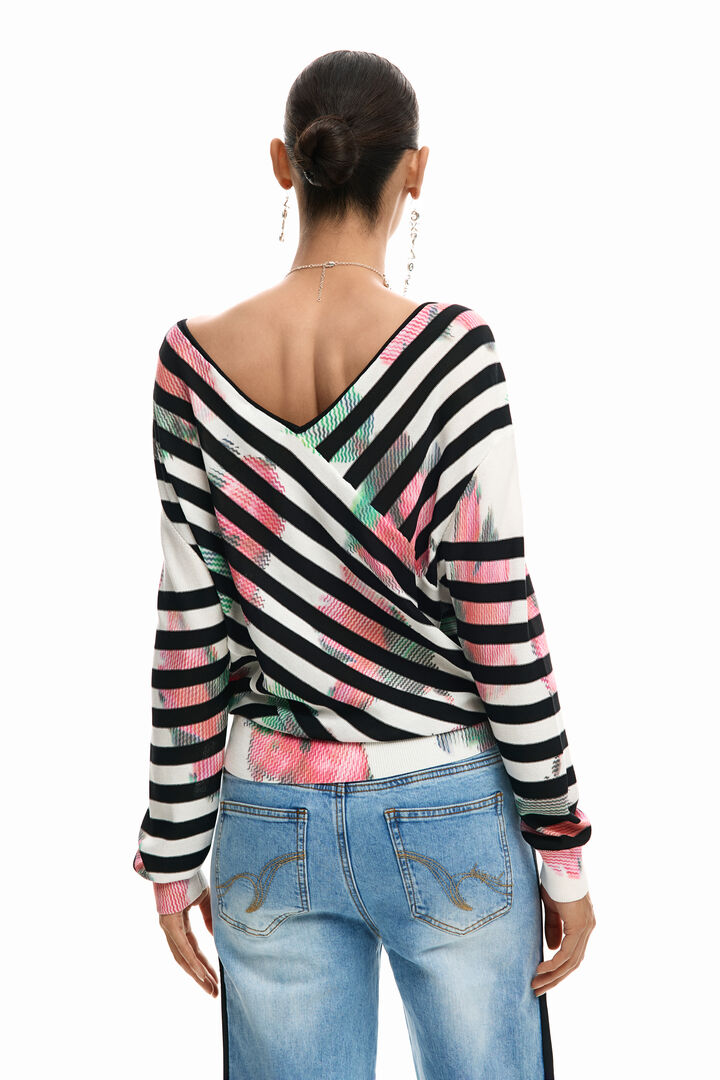 Fine crossover sweater | Desigual