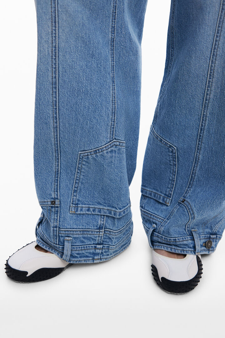 Straight jeans with inverted effect | Desigual