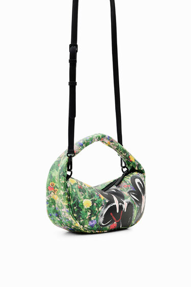 Bolso pequeño floral ilustraciones | Desigual