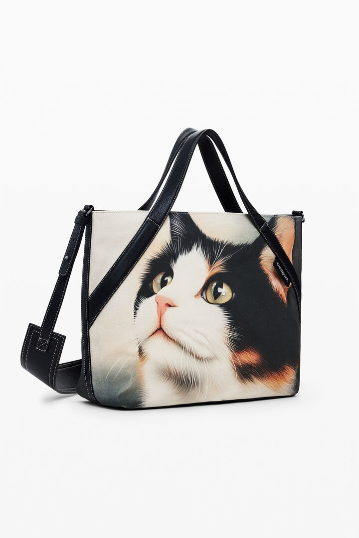 Bolso shopper gato grande | Desigual