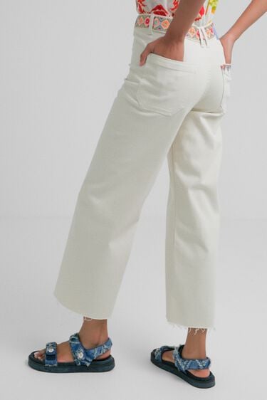 Weiße Jeans-Culotte | Desigual