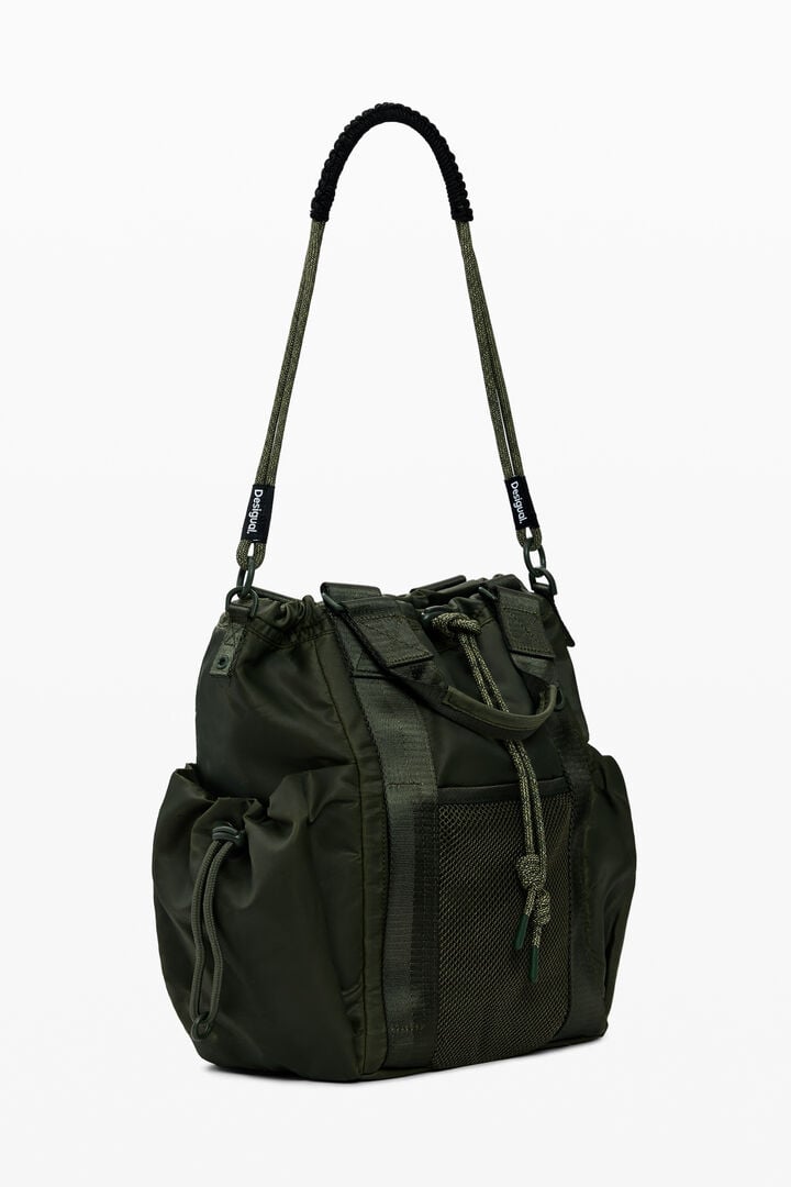 Mochila mediana multiposición nylon | Desigual