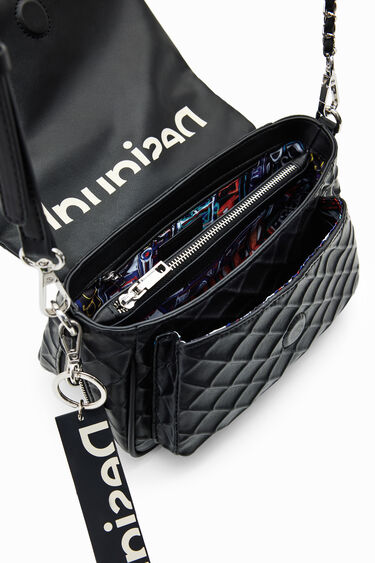 Midsize embossed crossbody bag | Desigual