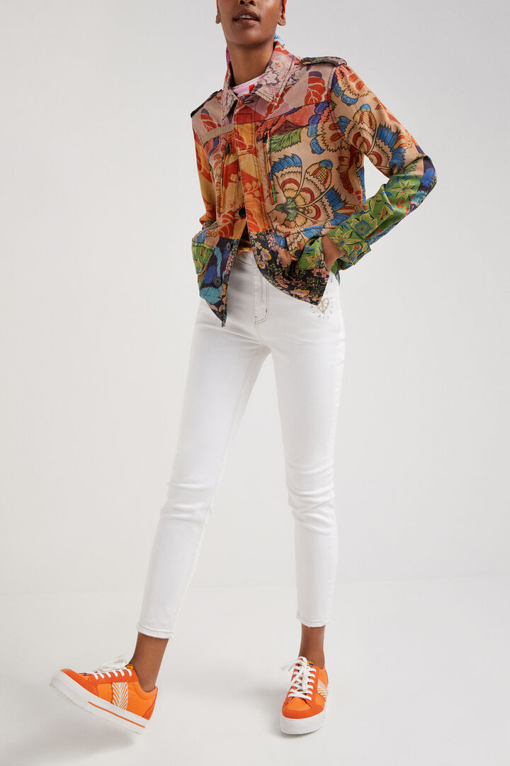 Tropische Jacke mit Patch M. Christian Lacroix | Desigual