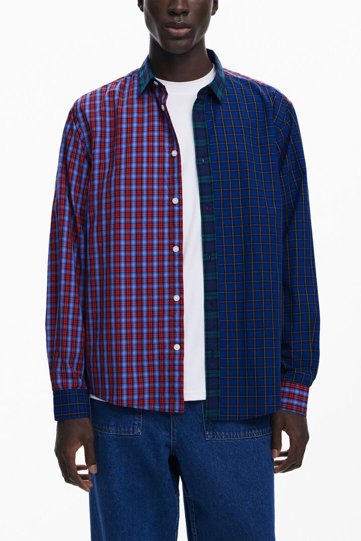 Chemise patchwork à carreaux | Desigual