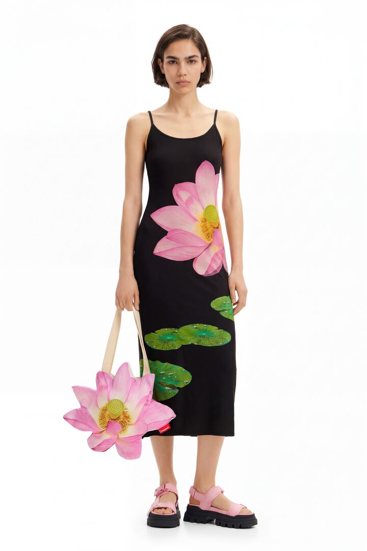 Tyler McGillivary water lily long dress | Desigual