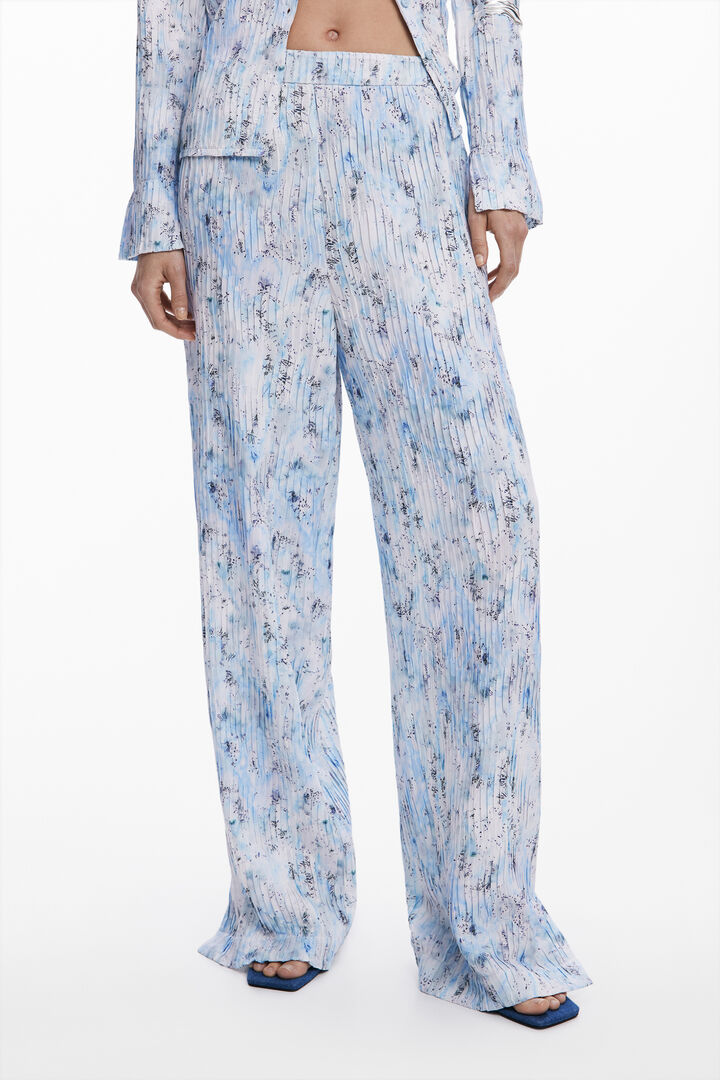 Calça longa plissada | Desigual