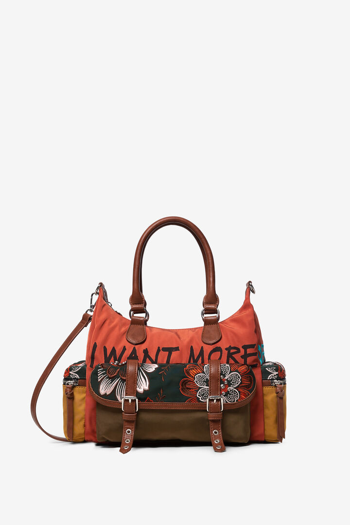 Shoulder bag with side pockets | Desigual