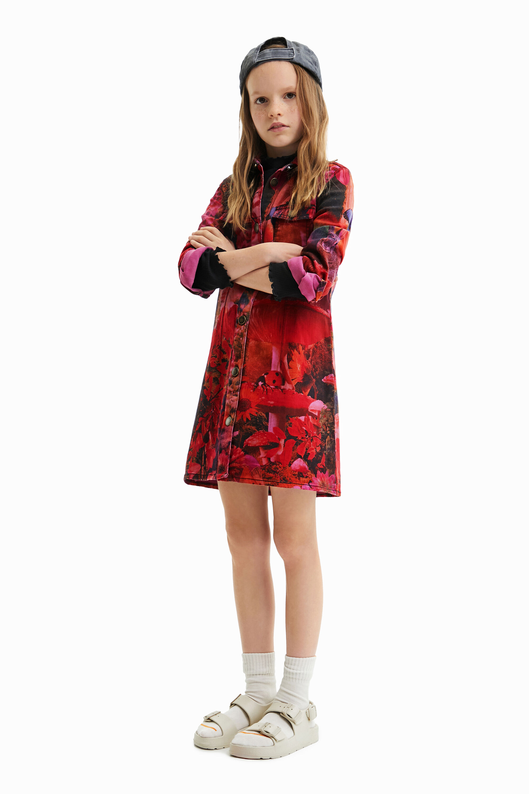 Robe chemise fleurie Desigual
