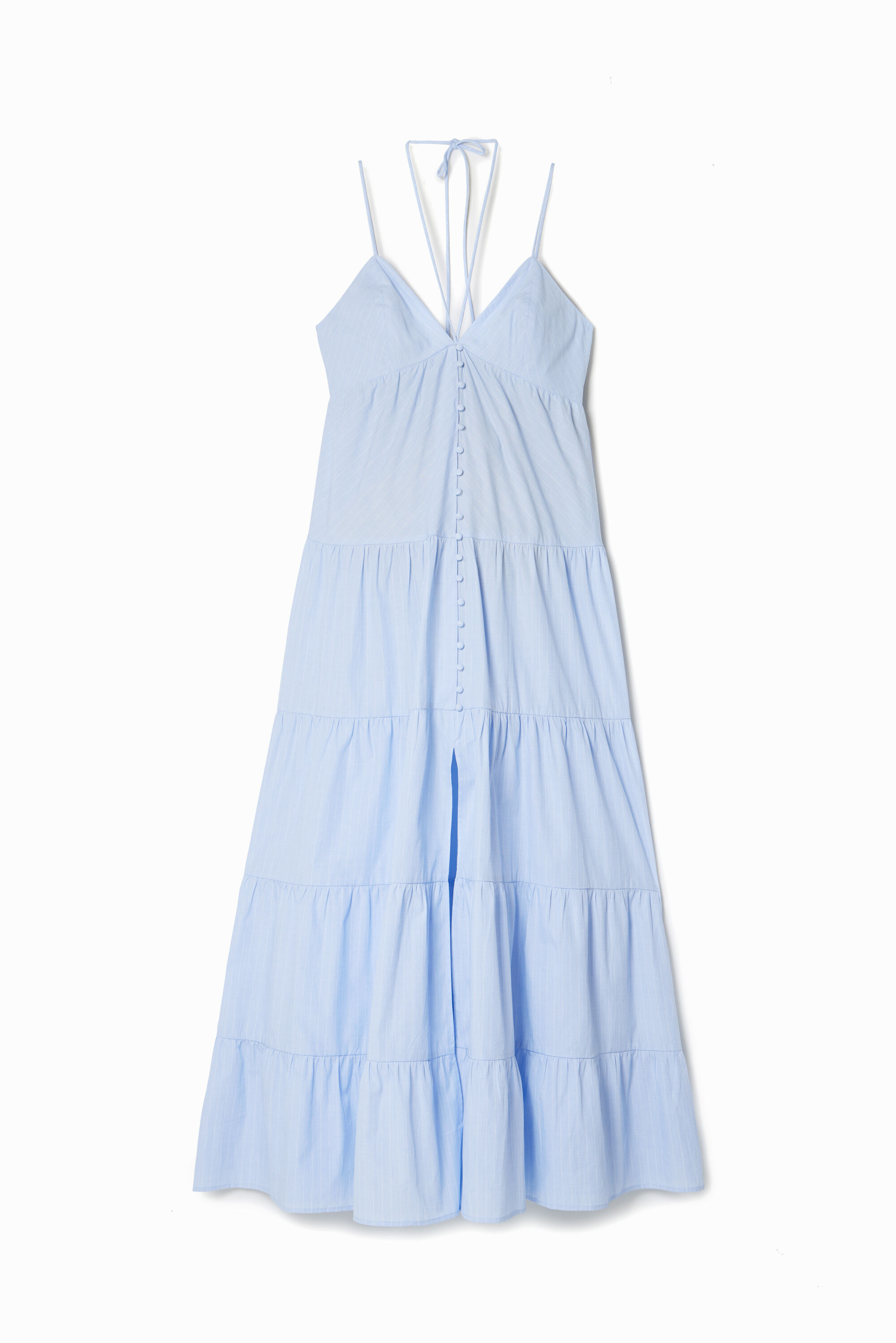 Langes, gestreiftes Kleid