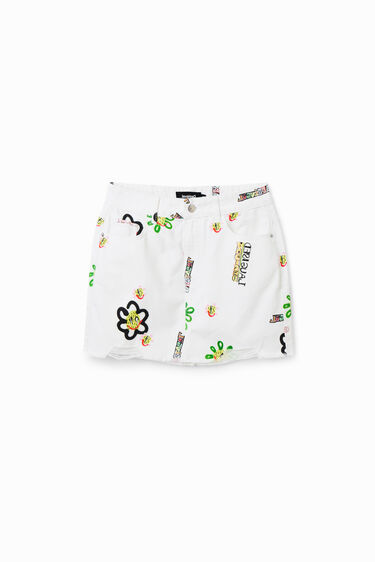 Minifalda vaquera ilustraciones | Desigual