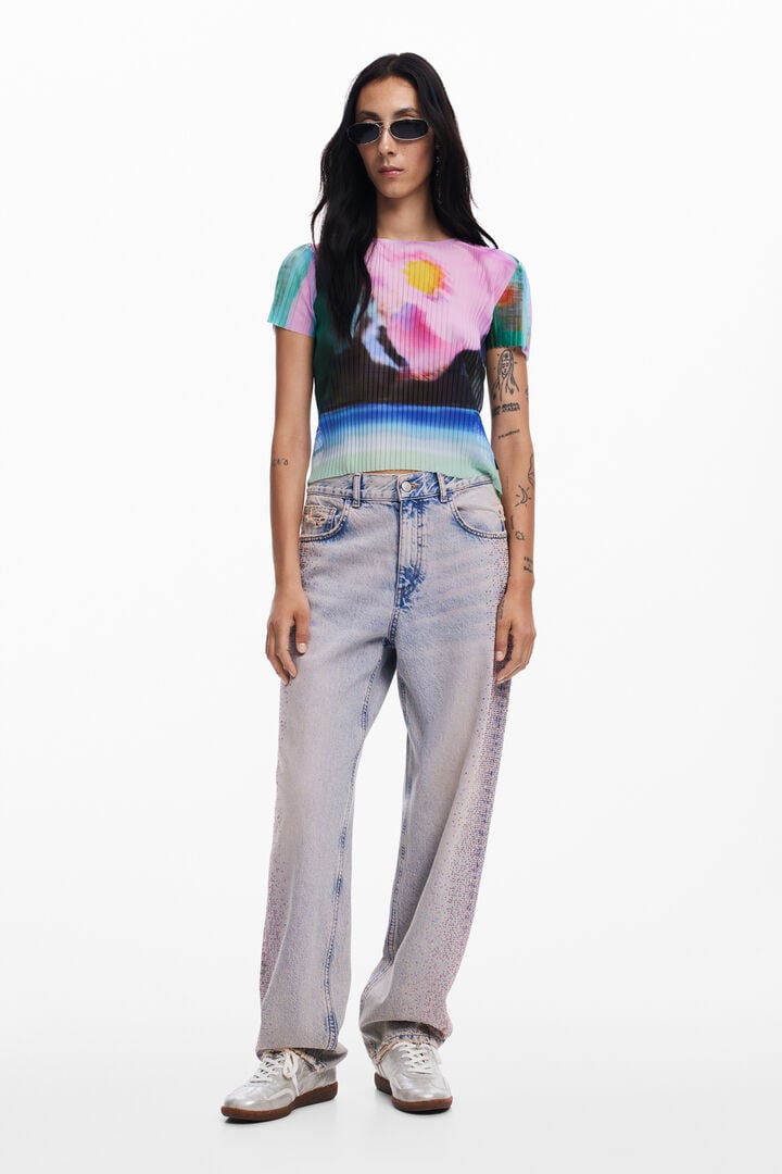 Camiseta paisaje difuminado | Desigual