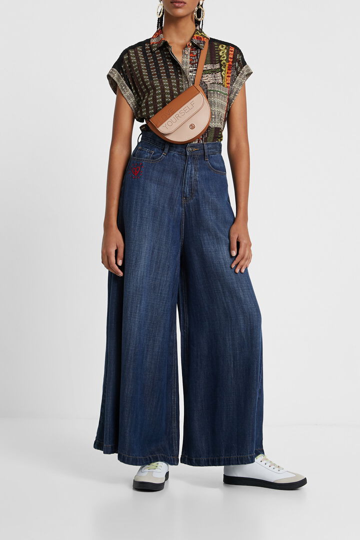 Pantalón vaquero wide leg Tencel™ | Desigual