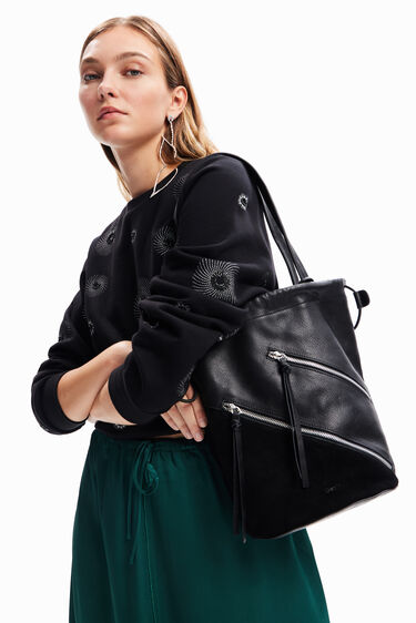 Bolso saco mediano piel | Desigual