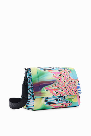 Sac à bandoulière moyen psychédélique | Desigual