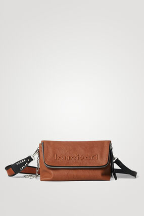 Leather-effect sling handbag