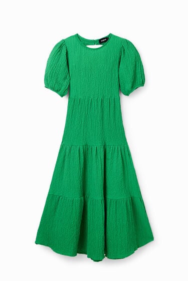 Midi-jurk met rugdecolleté | Desigual