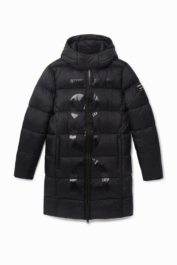 Doudoune longue capuche