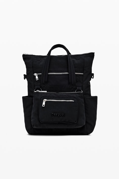 MULTI-POCKET NYLON HANDBAG
