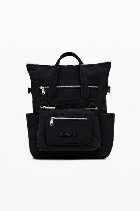 MULTI-POCKET NYLON HANDBAG