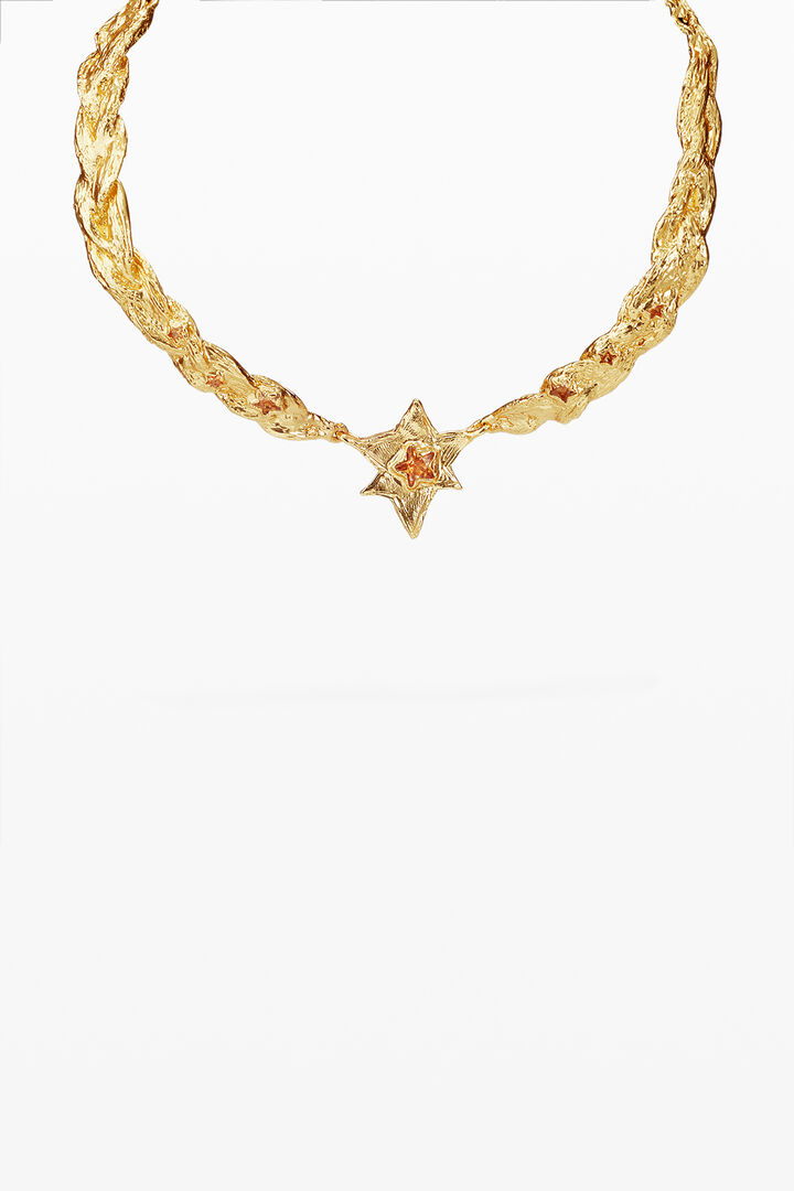 Choker gran amb textures i estrella d'or Zalio | Desigual