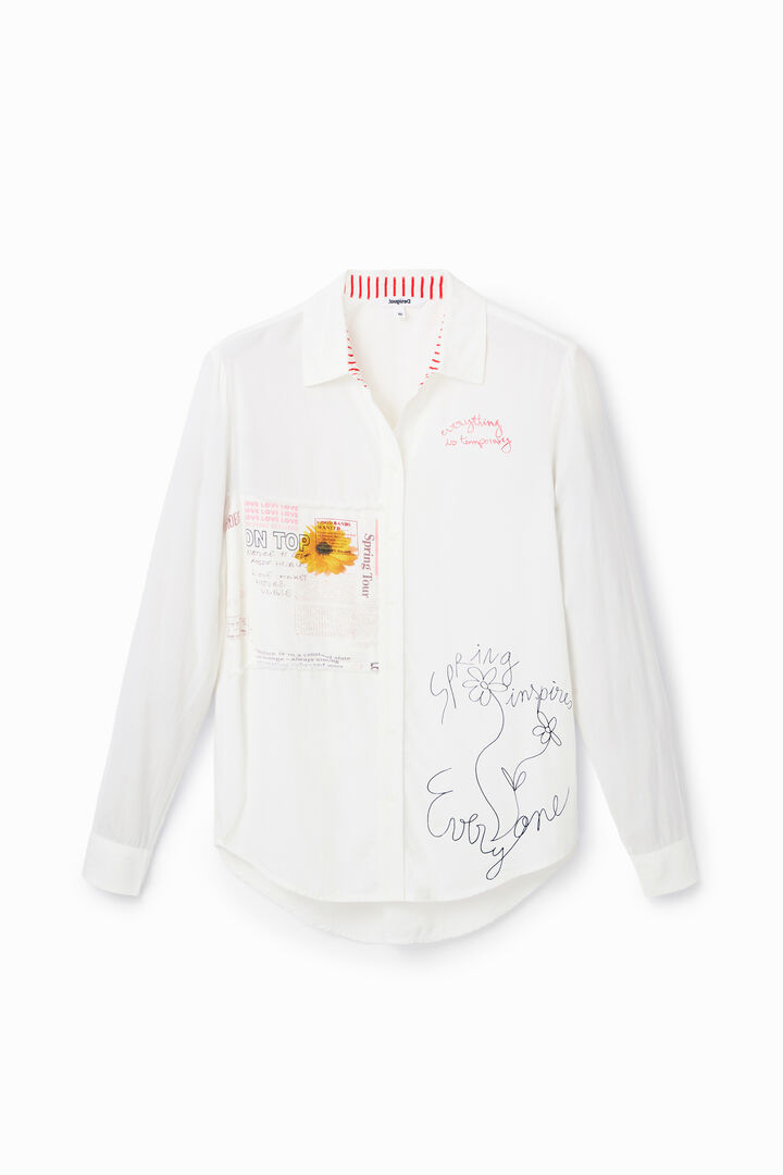Patchwork message shirt | Desigual
