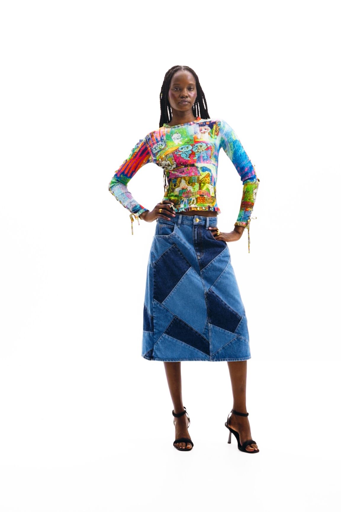 Desigual sale jupe jean