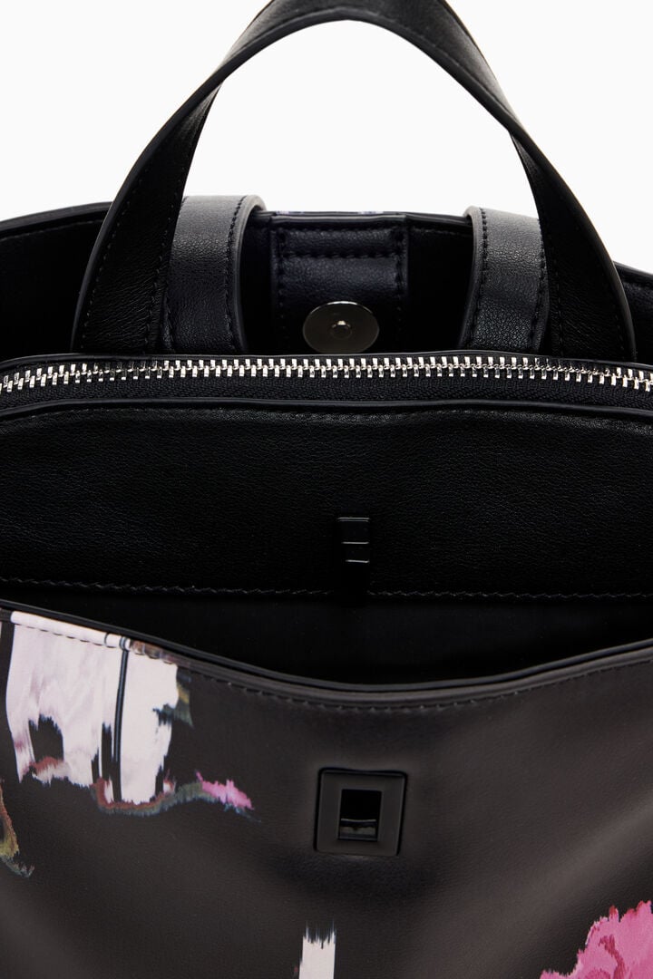 Mochila mini efecto piel | Desigual