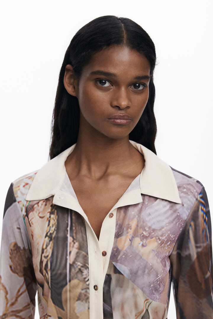 Chiffon cuff T-shirt | Desigual