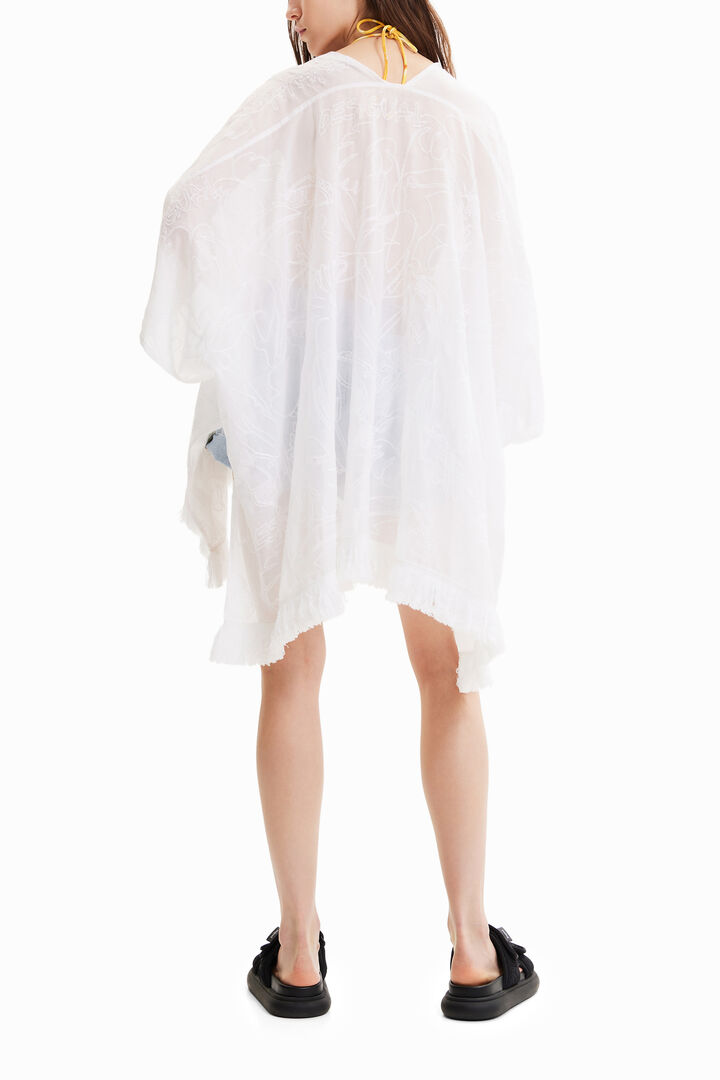 Short embroidered kaftan | Desigual
