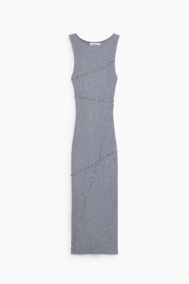 Ribbed long dress | Desigual