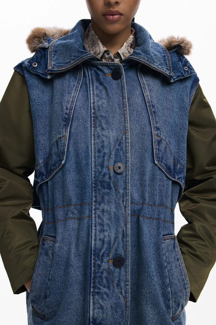 Kombinierte Parka mit Fell | Desigual