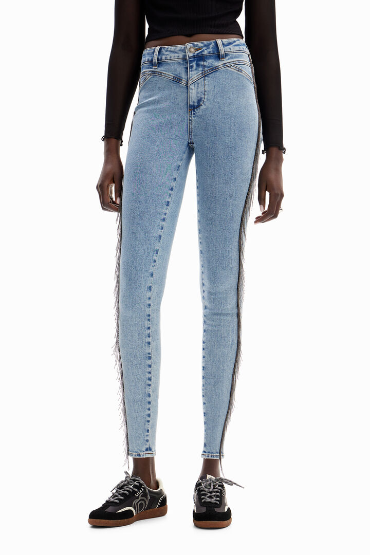 Vaqueros Skinny flecos | Desigual