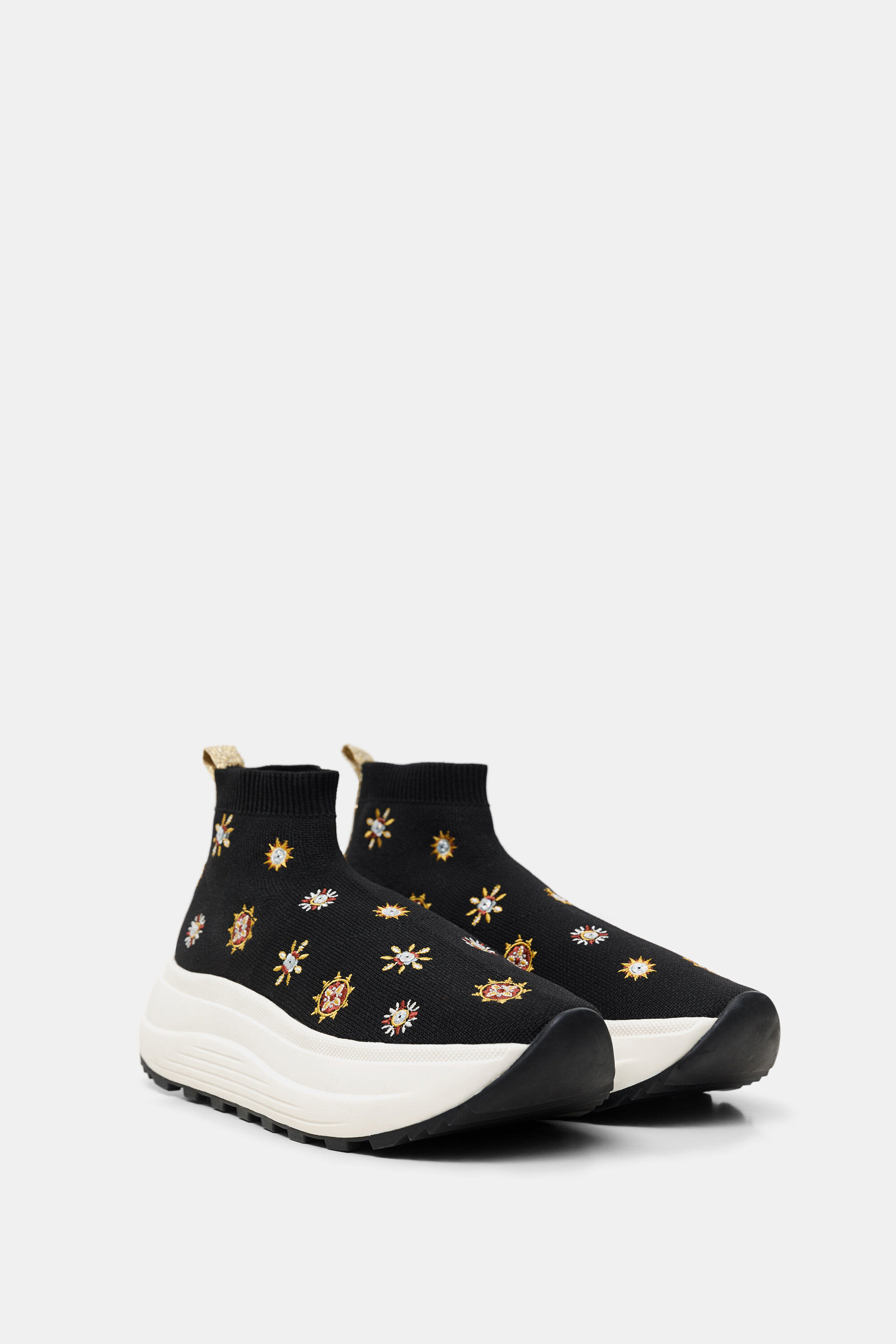 wedge sock sneakers