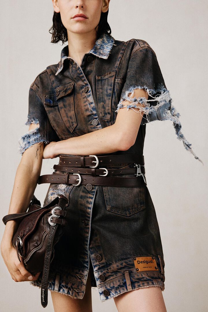 Denim studio dress